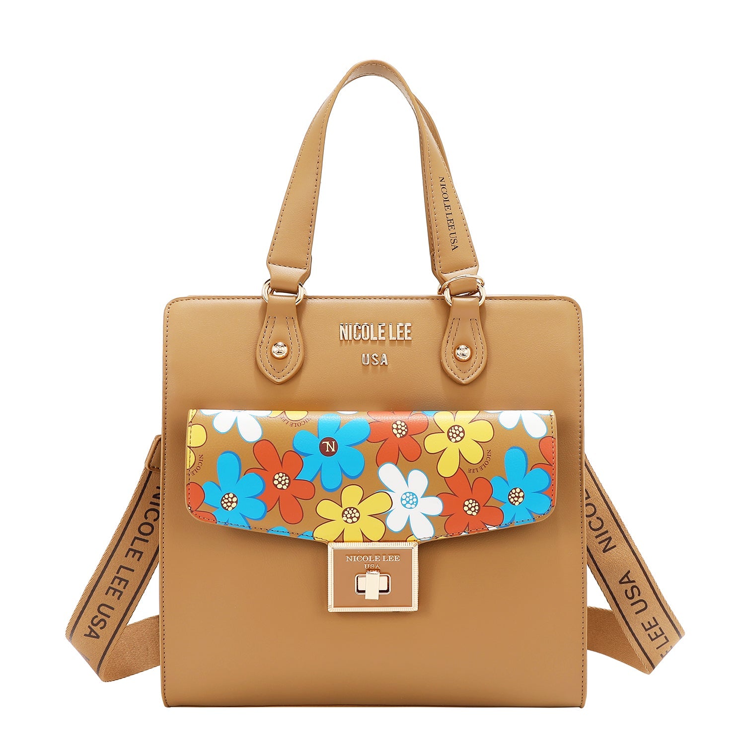 BOLSA DE TOTE POP FLORAL (TAUPE)-0