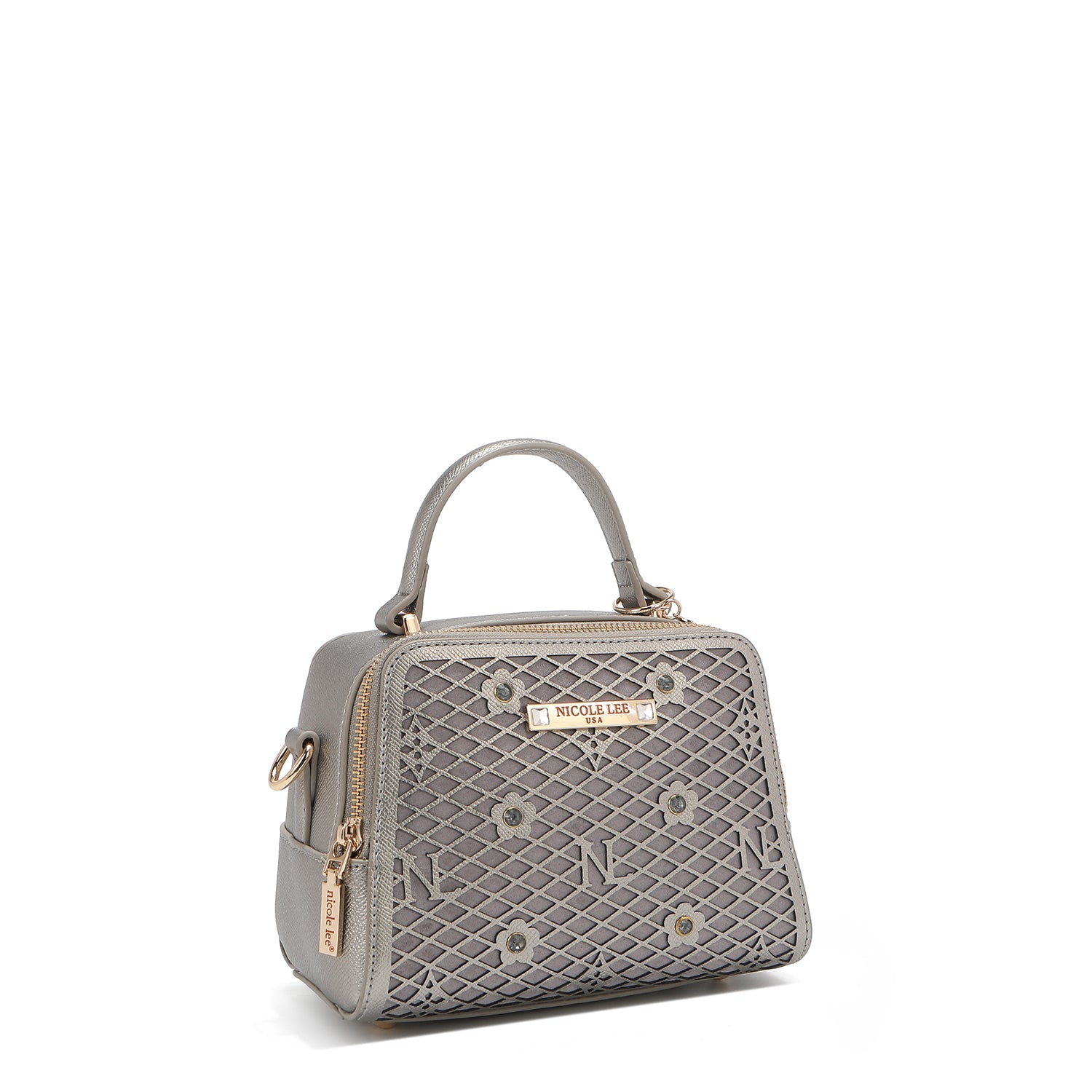 MINI BOLSO DE MANO GRACIE (GRIS)-4