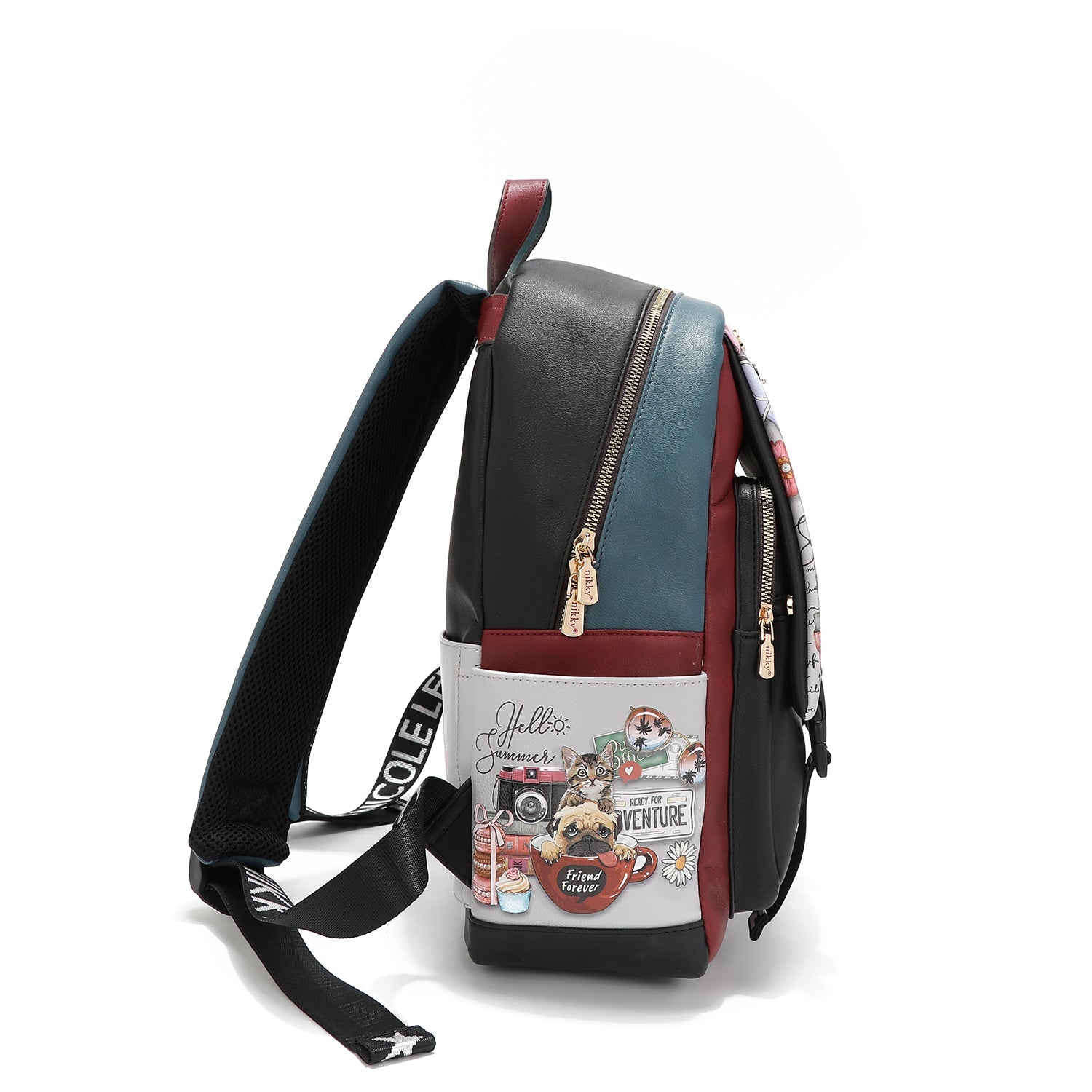 MOCHILA GRANDE CON SOLAPA NIKKY WORLD-4